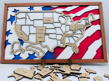 Load image into Gallery viewer, US State Travel Map