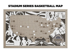 Stadium Series Travel Map - Basketball