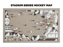 Load image into Gallery viewer, Stadium Series Travel Map - Hockey