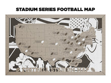 Load image into Gallery viewer, Stadium Series Travel Map - Football