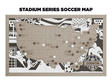 Load image into Gallery viewer, Stadium Series Travel Map - Soccer
