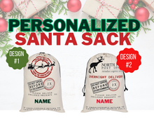 Load image into Gallery viewer, Personalized Santa Sack