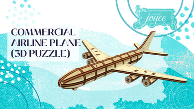 Commercial Airline Plane Model (3D Puzzle)