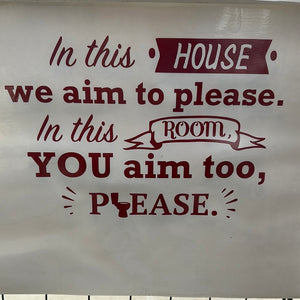 Toilet Seat Decal