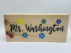 Personalized Wood Block
