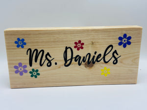 Personalized Wood Block