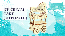 Load image into Gallery viewer, Ice Cream Cart Miniature (3D Puzzle)