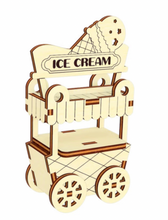 Load image into Gallery viewer, Ice Cream Cart Miniature (3D Puzzle)