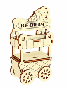 Ice Cream Cart Miniature (3D Puzzle)