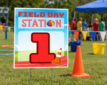 Load image into Gallery viewer, Field Day Station Number Sign