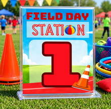 Load image into Gallery viewer, Field Day Station Number Sign