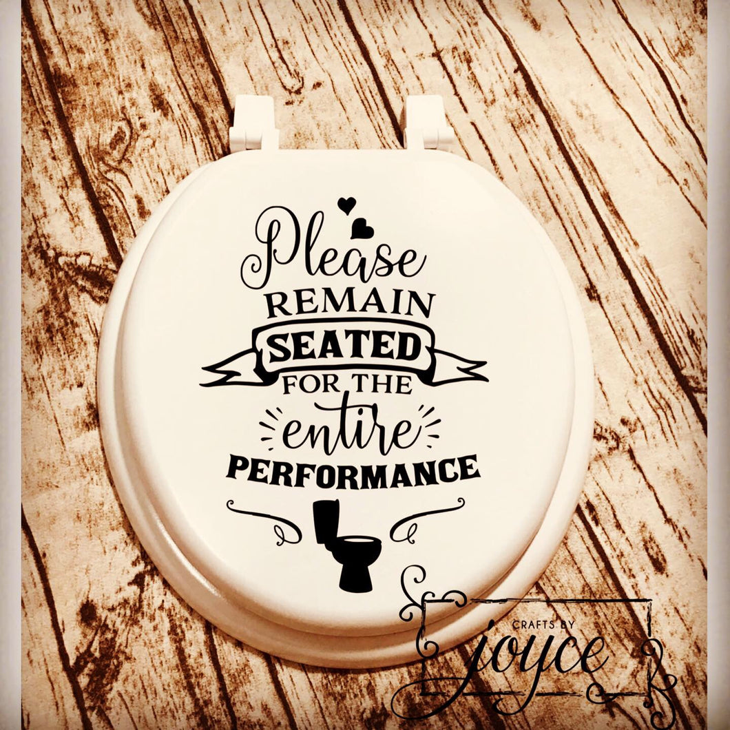 Toilet Seat Decal