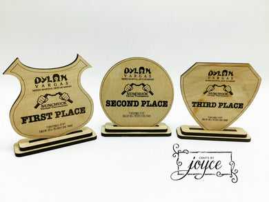 Custom Wooden Engraved Trophy/Medal