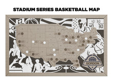 Load image into Gallery viewer, Stadium Series Travel Map - Basketball