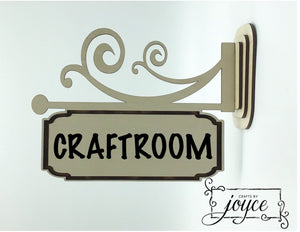 Personalized Wooden Bracket Sign