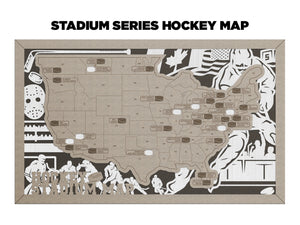 Stadium Series Travel Map - Hockey