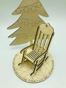 " Save A Chair" Remembrance Decor