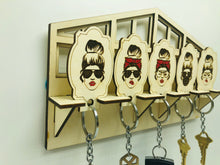 Load image into Gallery viewer, Wooden Keychain Wall Rack