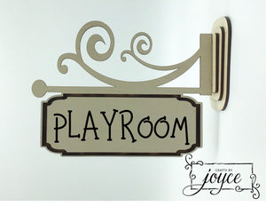 Personalized Wooden Bracket Sign