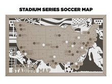 Load image into Gallery viewer, Stadium Series Travel Map - Soccer