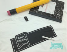 Load image into Gallery viewer, Chalkboard Shirt - Back to School Designs